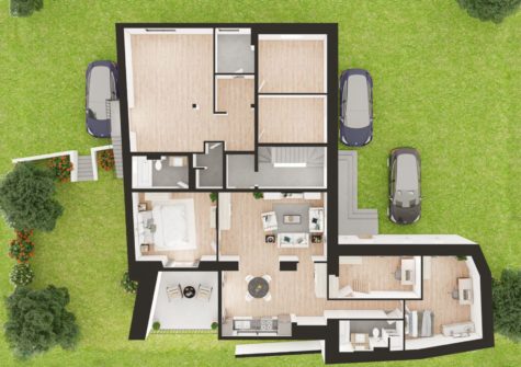 ACLENS – En cours de rénovation – Bel appartement de 4,5 pièces avec mezzanine