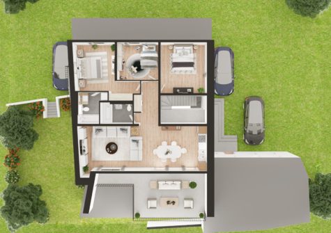 ACLENS – En cours de rénovation – Magnifique appartement neuf avec grande terrasse !